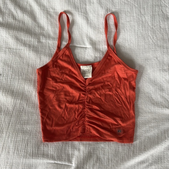Tilly's Tops - Tilly’s full tilt orange cropped tank top